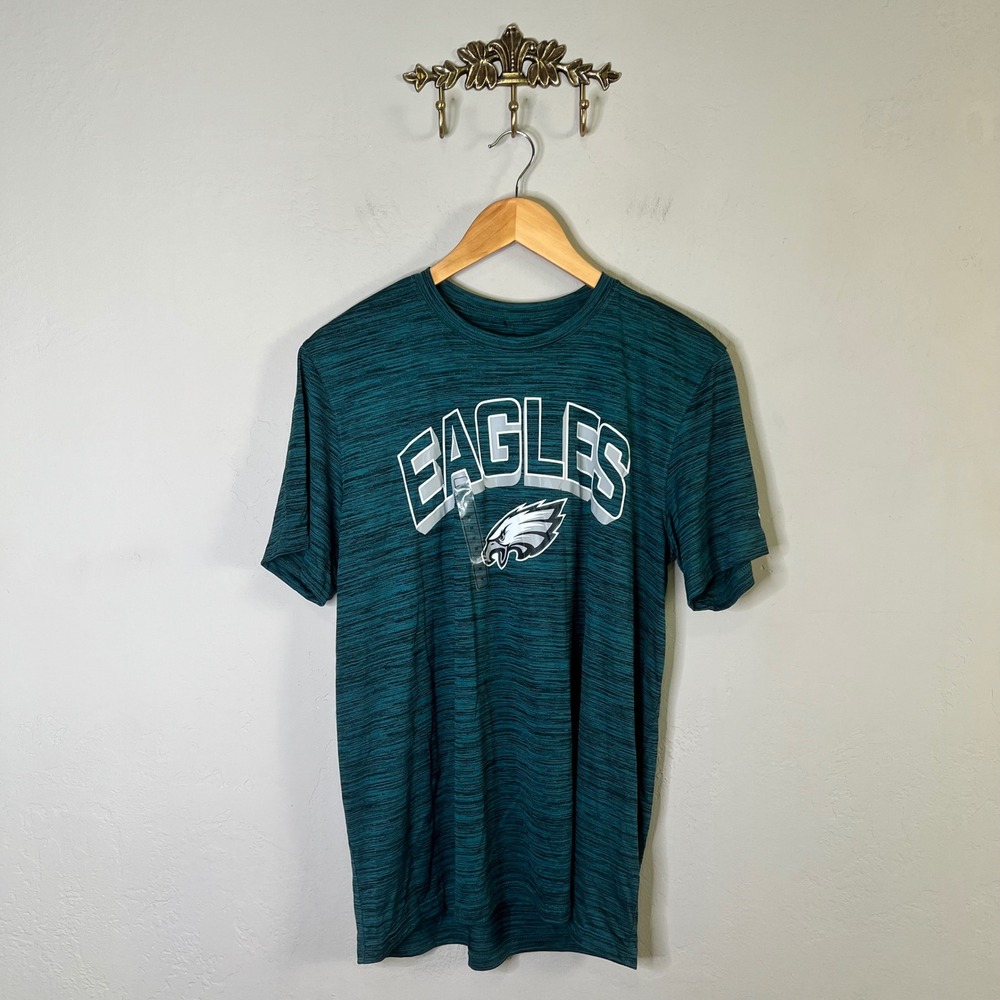 Nike T-Shirt Philadelphia Eagles NFL Men Size M Green Space Dye Short Sleeve NEW